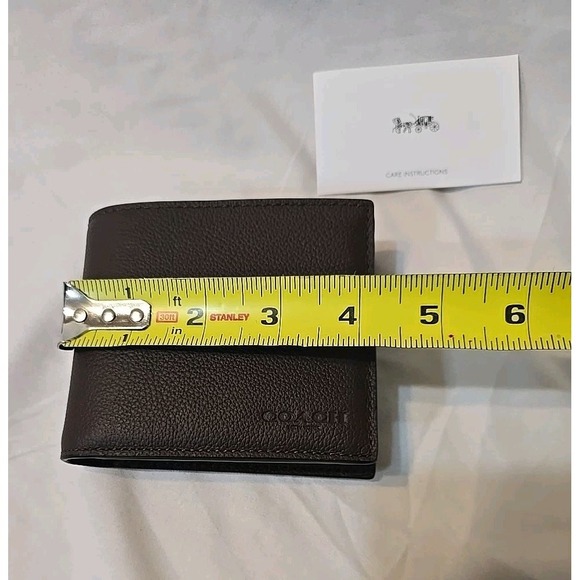 Coach Men's 3-in-1 Wallet Mahogany Brown NWT F74991 NWT - Picture 11 of 15